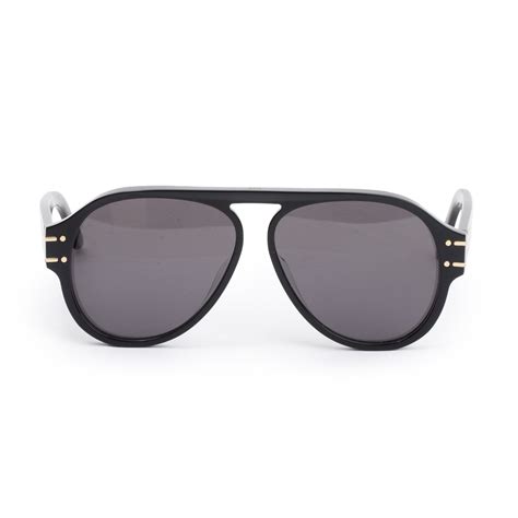 DiorSignature A1U Black Pilot Sunglasses 